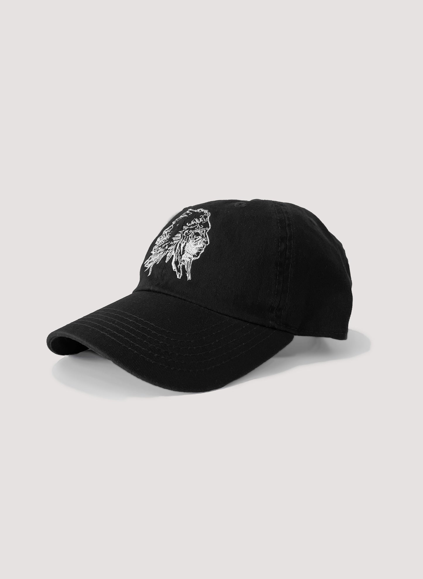 WOODBLOCK CHIEF HEAD CAP(BLACK)